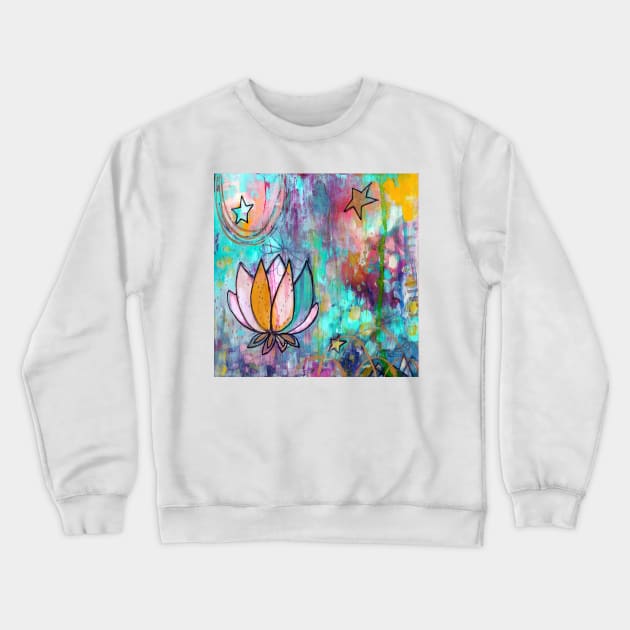 Wild Lotus Crewneck Sweatshirt by gaea